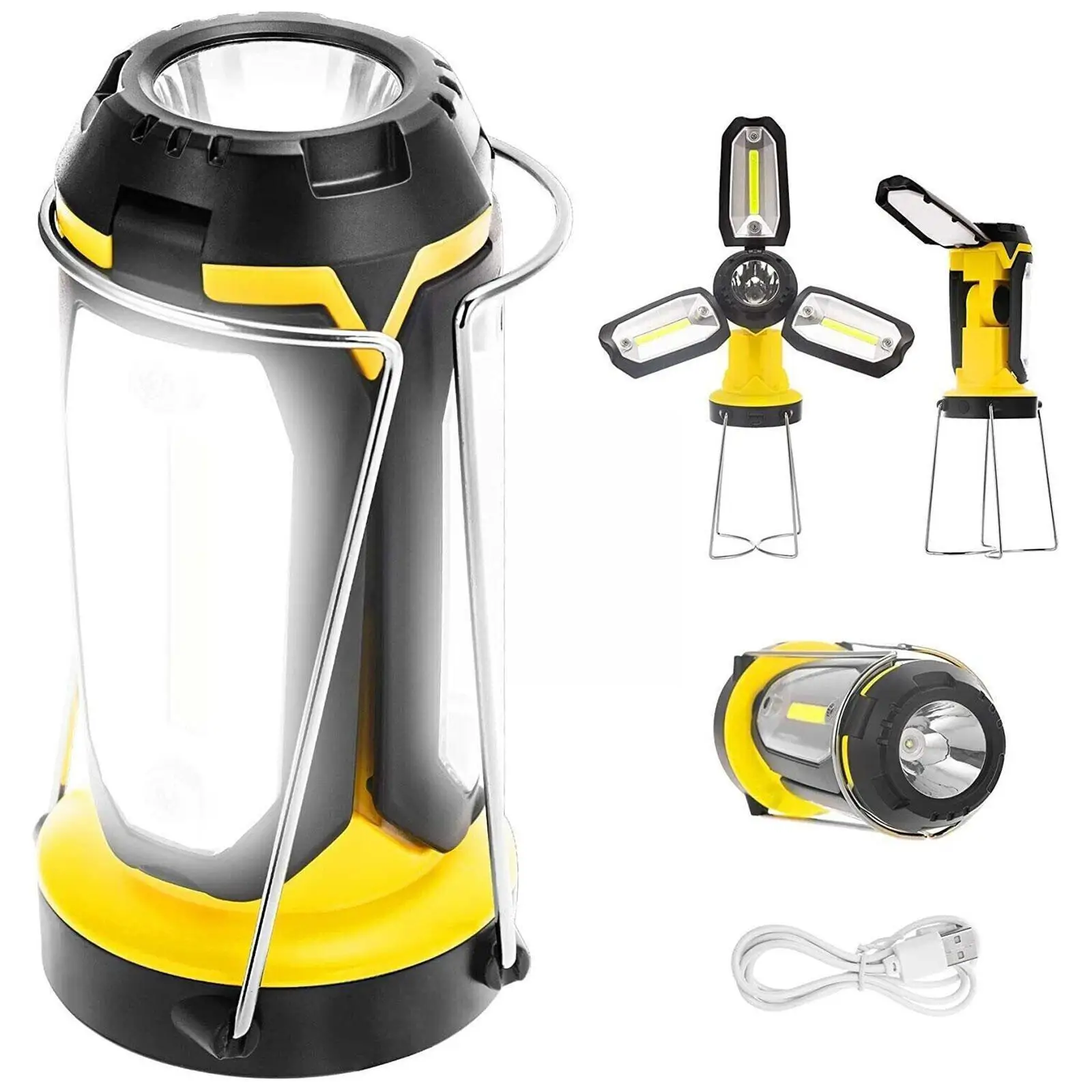 

Camping Light LED Tent Lantern Lamp Outdoor Portable USB Rechargeable Night Lamp For Outdoor Camping Home Night Lighting P4R1