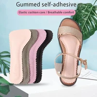 2pcs leather sandal insoles for women high heel sweat absorbing deodorant shoes sole stickers seven point half pads soft bottom