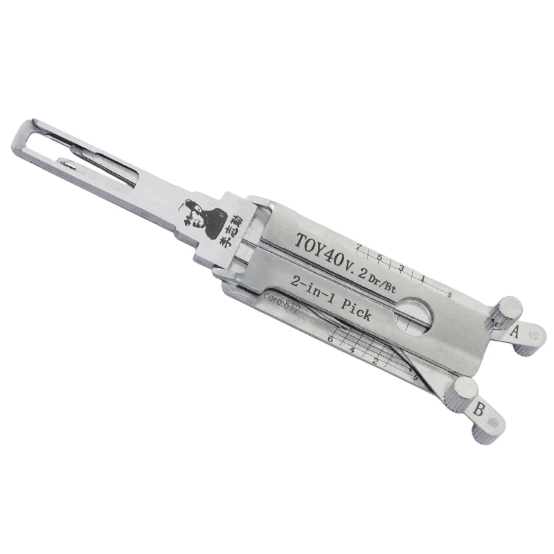 Фото Инструмент слесарный Lishi TOY40 V.2 2-в-1: отмычка и декодер для вертикальной фрезеровки замков Toyota №2