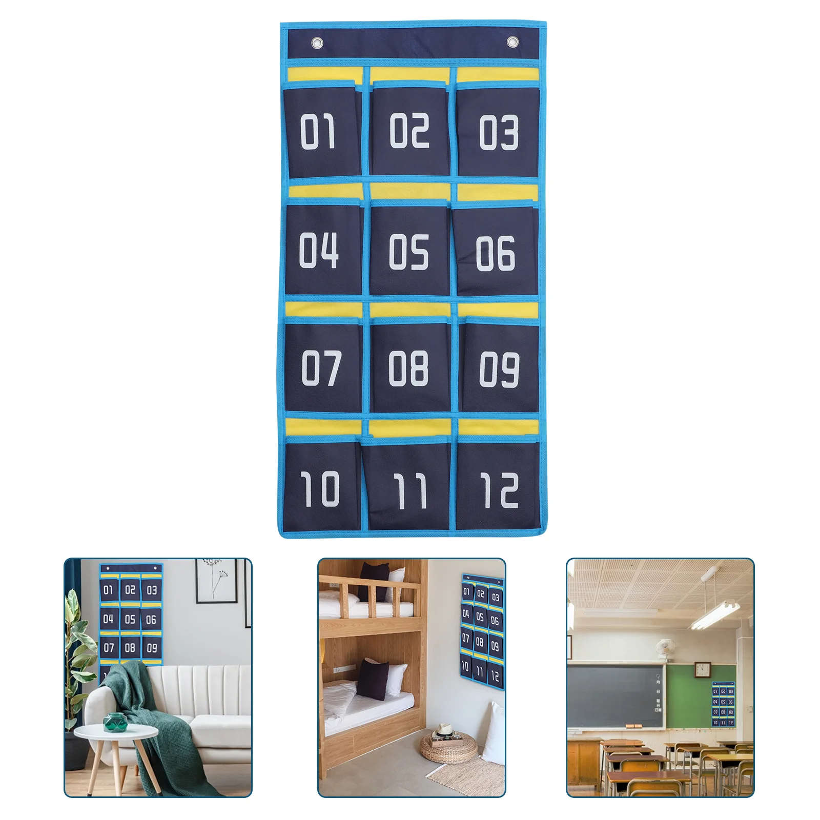 

Pocket Hanging Organizer Chart Cell Door Classroom Storage Holder Wall Calculator Numbered Jewelry Closet Sock Over Holders
