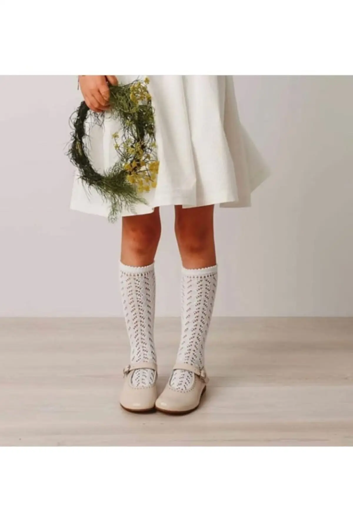 

Детские сетчатые носки ниже колена