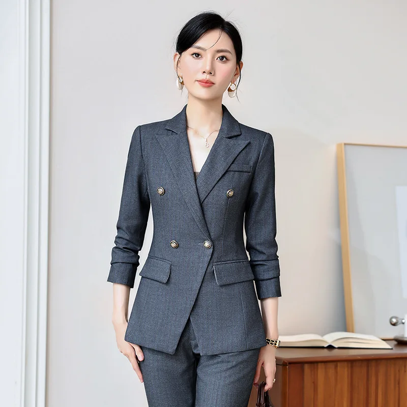 Высококлассный деловой костюм женский весенне-осенний общественный экзамен