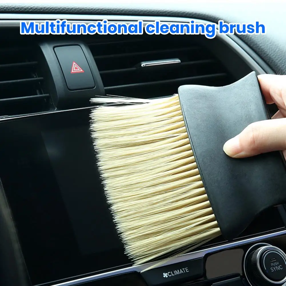 

Automotive Dust Brush Car Brush Ergonomic Handle Car Dust Removal Brush for High Density Soft Bristle of Auto Air Conditioning