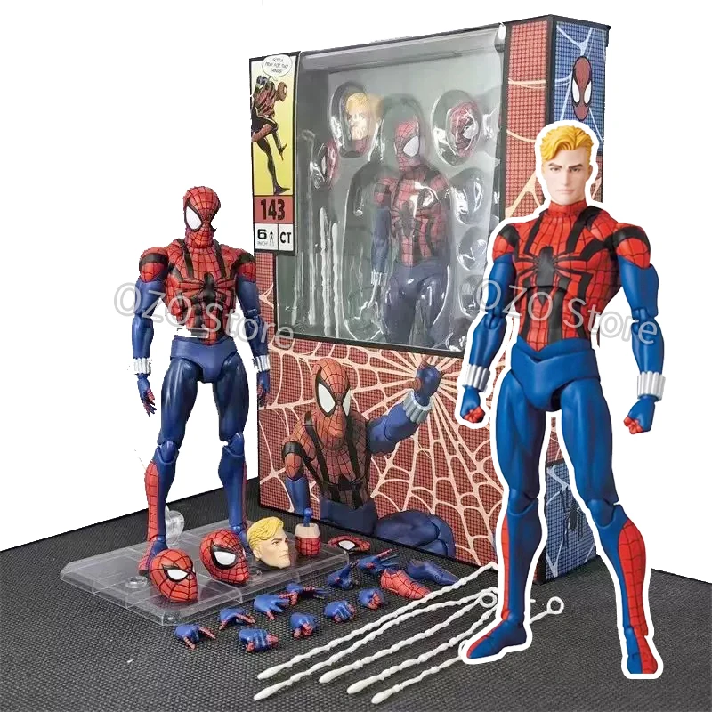 Новый CT Toys Spiderman Mafex 001 Питер Паркер Эндрю Гарфилд Фигурка Удивительный Человек-Паук Shf Фигурка Человека-Паука Фигурка Аниме Игрушка (art.: 3920cc8a24bae) - 3920cc8a24bae
