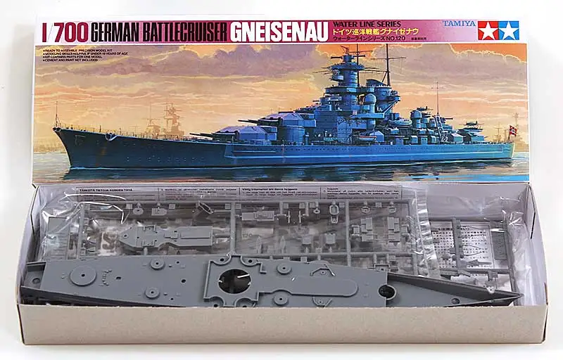 

Tamiya 77520 German Battle Cruiser GNEISENAU 1/700 scale kit