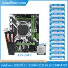 Материнская плата HUANANZHI X99, 8M F X99, комбинированный комплект, LGA 2011-3 ЦПУ Intel XEON E5 2620 V3, 2*8 ГБ DDR4, без ECC, 2400 МБ, 2 NVME USB