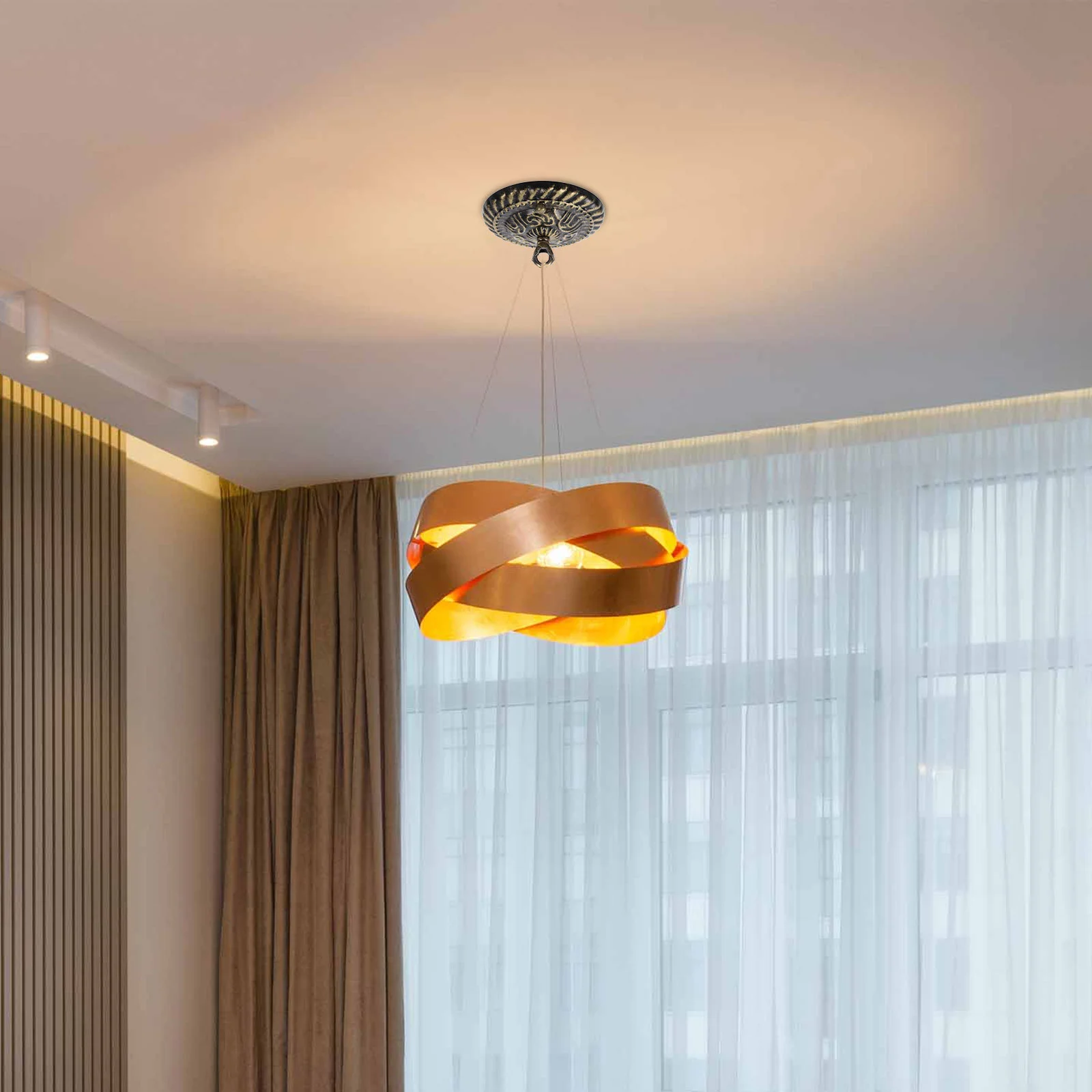 Узор люстра абажур крючок ретро-декор настольная лампа из цинкового сплава навес