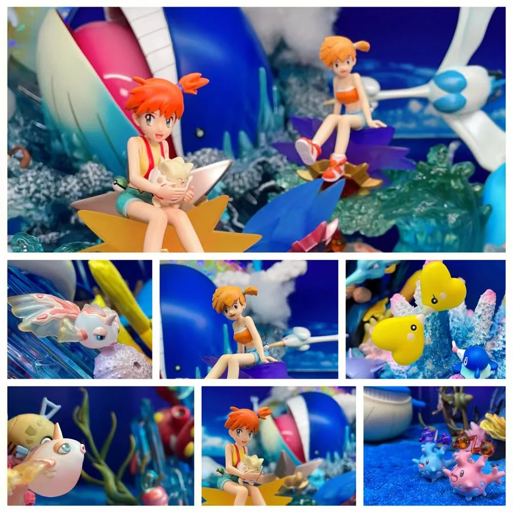 Фото [В наличии] мировая фигурка масштаба 1/20 [Lucky Wings Studio] -блестящая Staryu & Starmie & Corsola & Luvd & Misty & Manaphy & Bulbasaur №3
