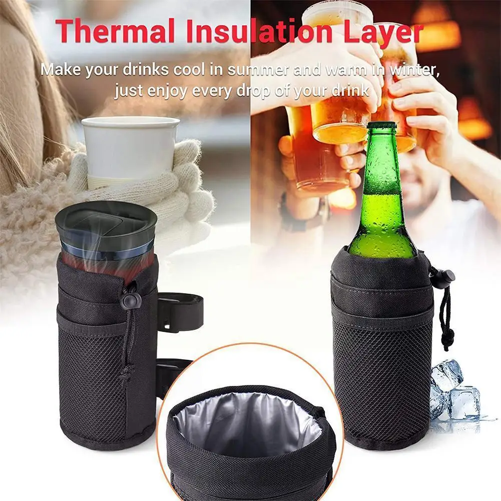 

2pcsblack Golf Cart Water Bottle Bag Utv/atv Buggy Bicycle Bottle Bottle Water Cooler Bag Water Bag Bag Bottle Baby G8y3