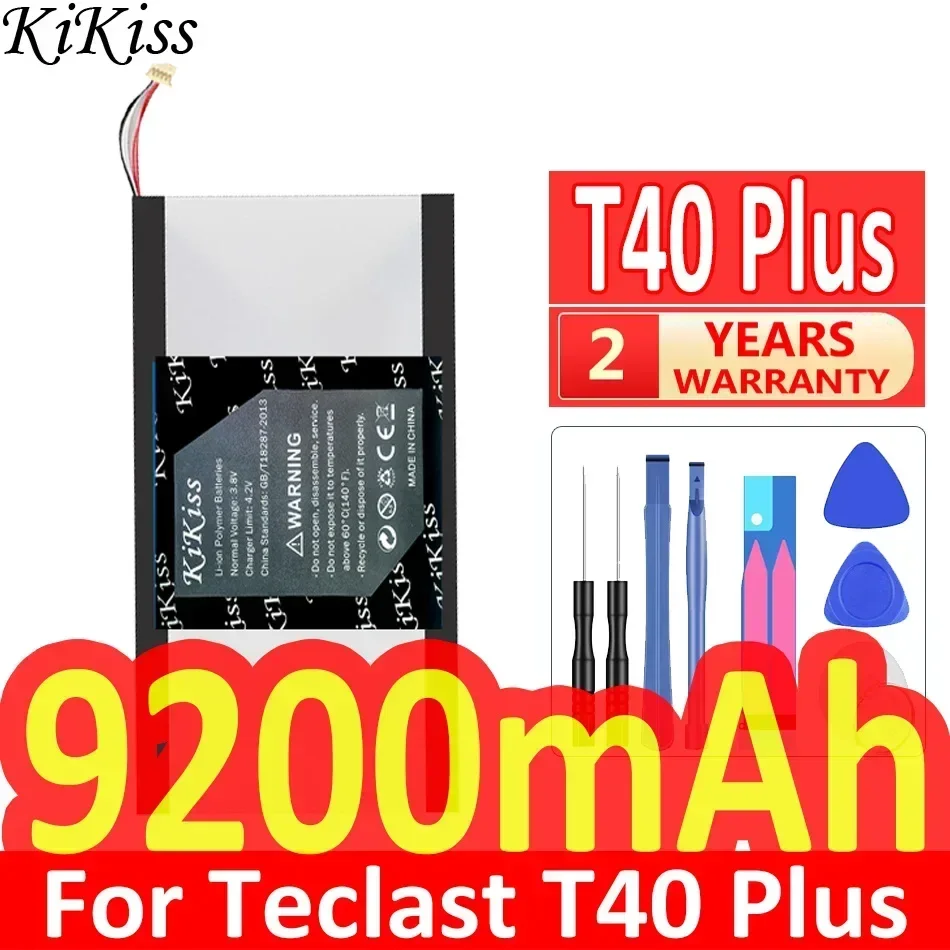 Мощный аккумулятор KiKiss 9200 мАч T40Plus для Teclast T40 Plus/Pro T40Pro планшетный ПК 5-проводная