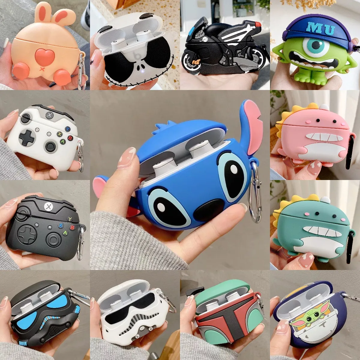 Cute Super Hero Silicon Cover for Beats Studio Buds Case Portable with Hook  TWS Earphone Case Accessories Wireless Headphone Box - AliExpress