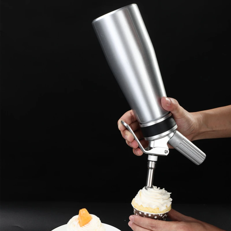 

500Ml/1000Ml Room Pistool Sifon Keuken Slagroom Gas Foamer Gun Klopper Chantilly Dispenser Koffie Cake Roestvrij Staal Tool