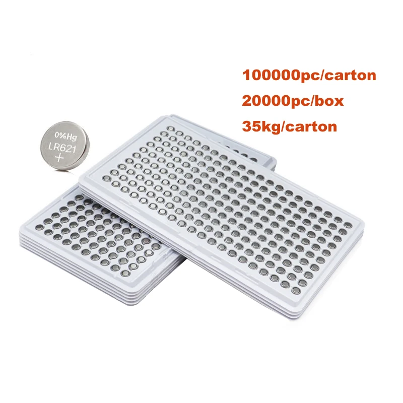 

1000 шт., батарейки AG1 LR621 1,5 364 SR621 SR621SW SR60 CX60