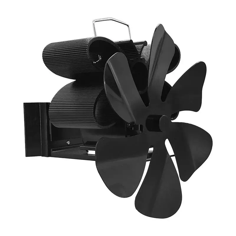 

Fireplace Fan 5 Blades Aluminum Heat Powered Stove Fan Log Wood Burner Safe Home Fireplace Fan Efficient Heat Distribution