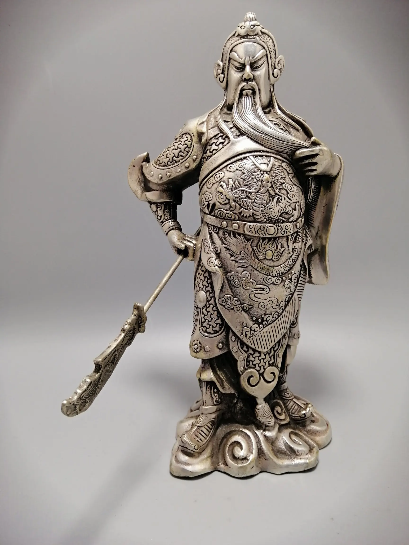 

Collect China Fine Workmanship Cupronickel Sculpture Good Luck " Guan Yu"Metal Crafts Home Decoration