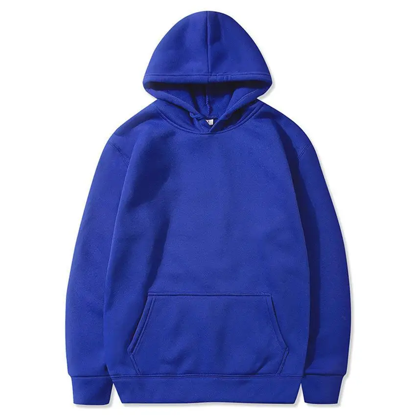 

Unisex Fleece Pullover Hoodie Sweatshirt Men Women Casual Sport Tops Solid Pocket Fashion Black Grey White Spring Autumn Winter