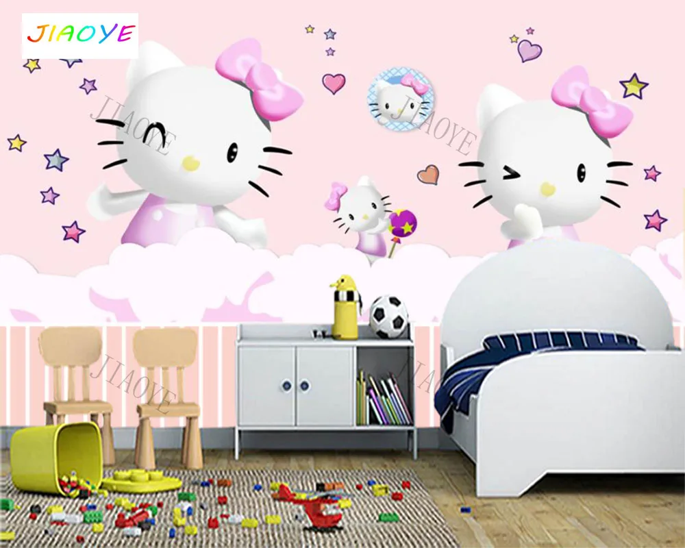 Мультяшный поезд Супермен на заказ Симпатичные Настенные обои для детской