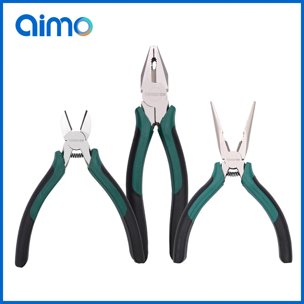 

8 inch/6 inch wire pliers multi-function pliers oblique nose pliers needle nose pliers suitable for wire cutting and stripping