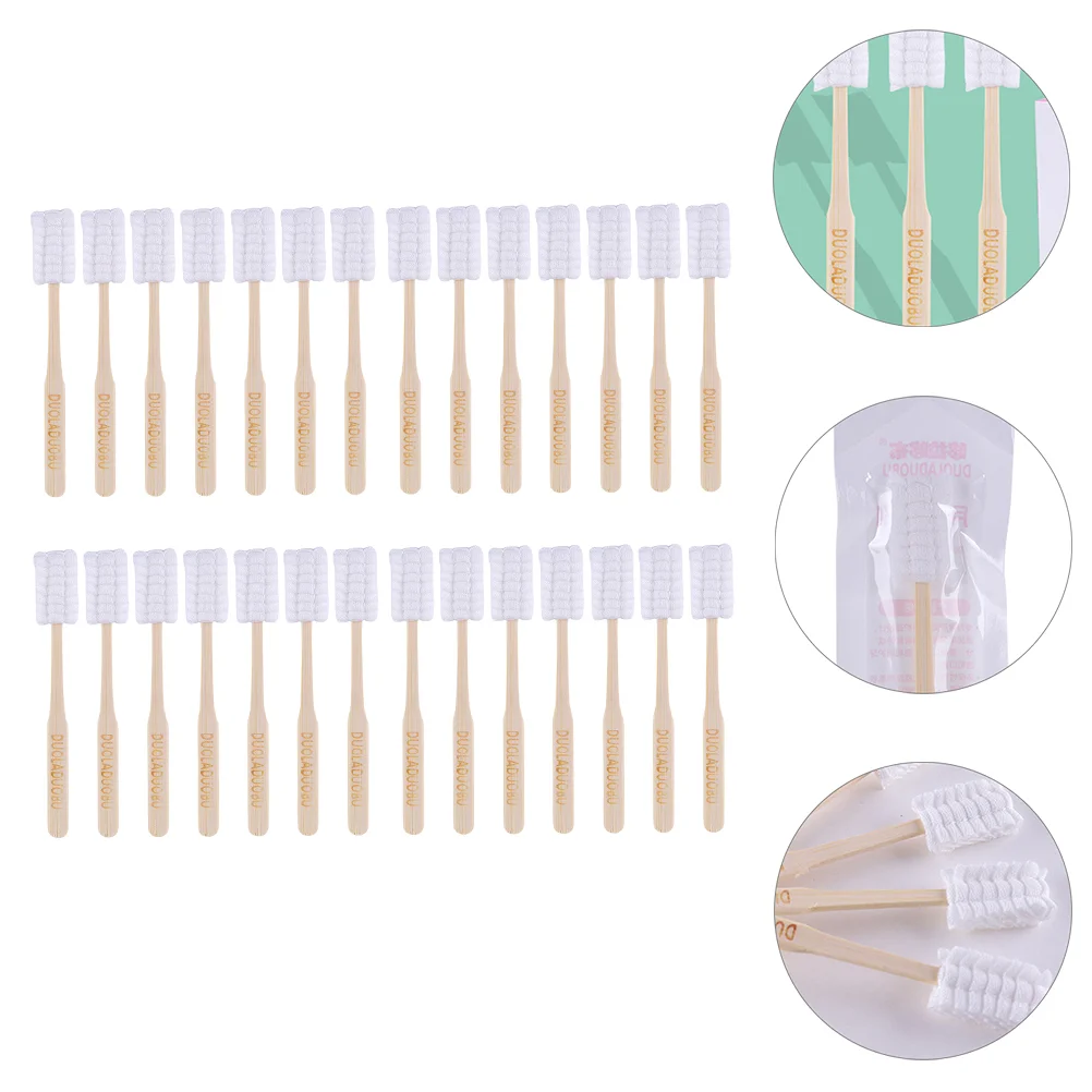 

Одноразовые, здоровые, удобные, легкие, безопасные зубные щетки 30 шт., марля для дома, отеля, Puerpera