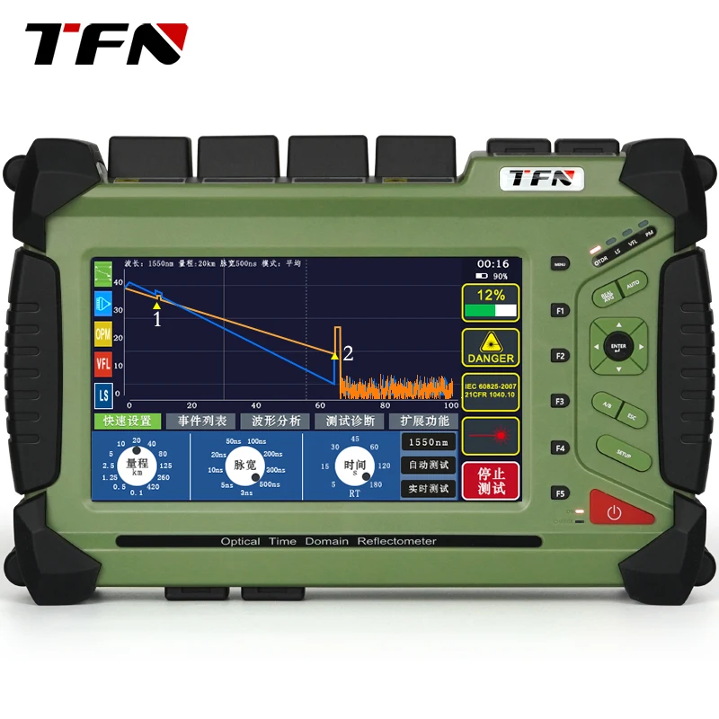 Фото Серия TFN F4 Высший тестер OTDR 1550 нм 45 дБ Высокоточный оптоволоконный OTDR телекоммуникационного класса №2