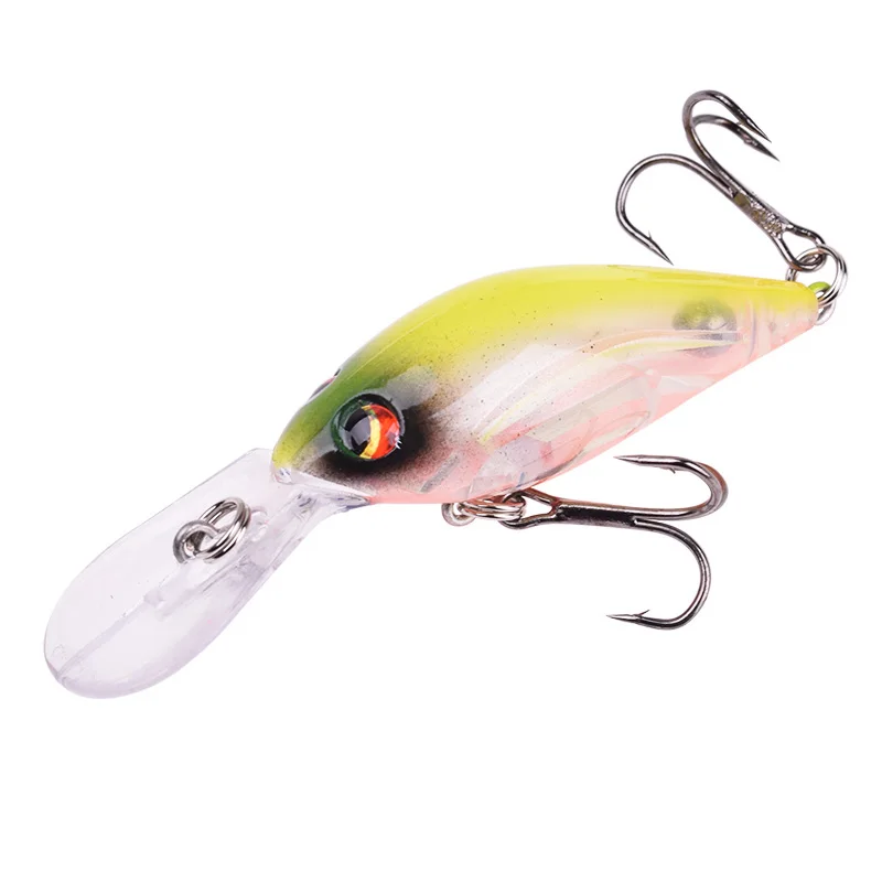 

Crank Trolling Wobbler Fishing Lure 85mm 8.5g Deep Diving Minnow Artificial Hard Bait Bass Pike Crankbait Pesca Tackle MN-0024