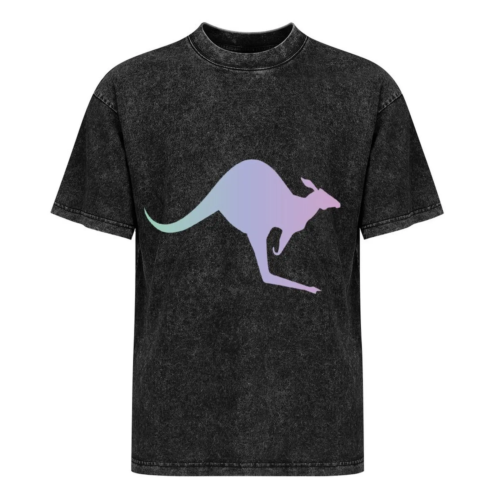 Футболка с цветным градиентом-кенгуру рубашка Croswit мужская эстетичная одежда