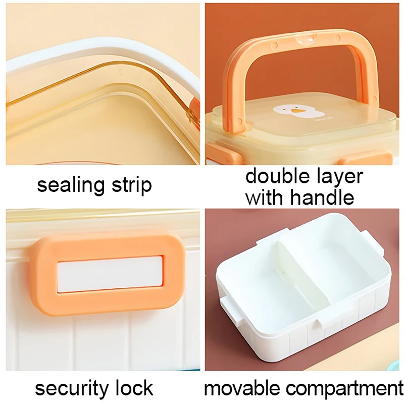 Милый Ланч-бокс Bento для девочек детский школьный портативный мини сэндвичей