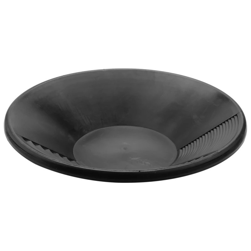 

Black Plastic Gold Pan Basin Nugget Mining Dredging Prospecting for Sand Gold Mining Manual Wash Gold Panning Equipment