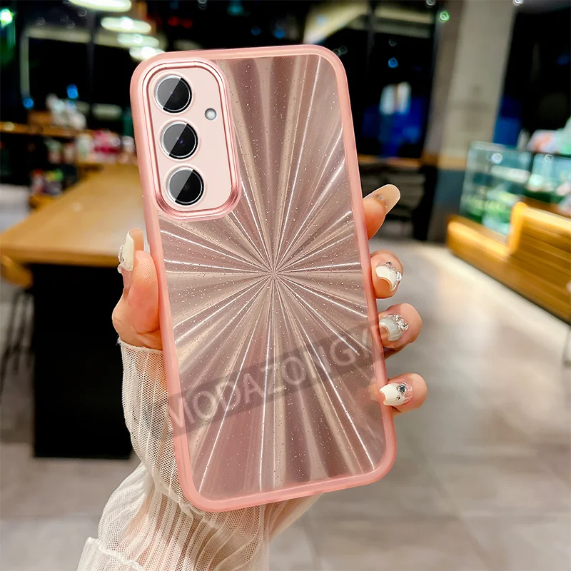 Чехол для Samsung Galaxy M55 цветной прозрачный чехол из ТПУ сотового телефона с пленкой