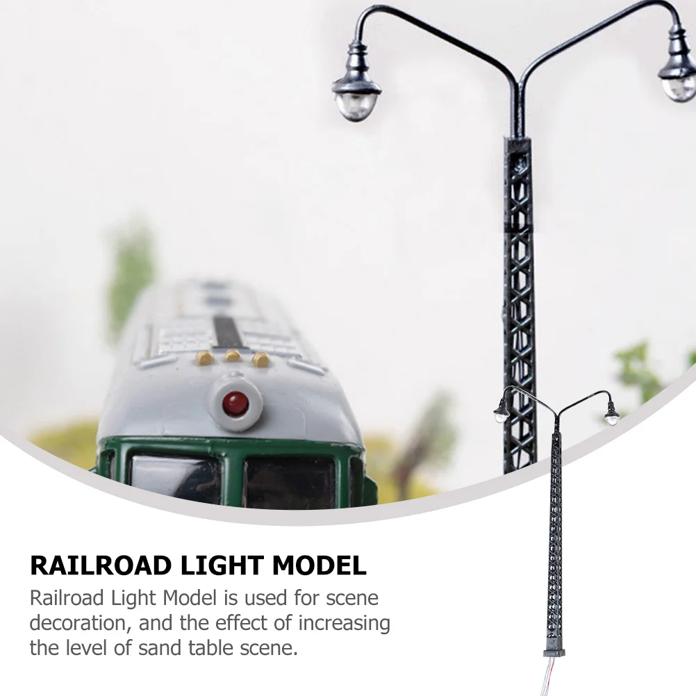 2 шт. модель садовый светильник мини-принадлежности для дома сигнал поезда