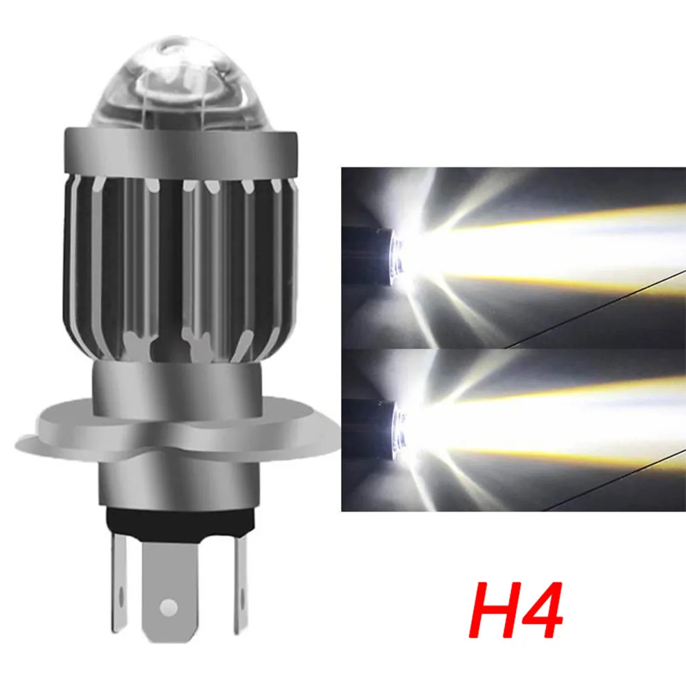 Двухцветная мотоциклетсветильник фара светодиодная лампа BA20D H6 H4 фонасветильник