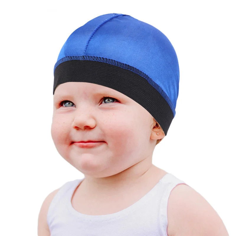 With Elastic Band Baby Headwear Bonnet Wig Cap Night Sleep Soft Headcover Hair Accessories