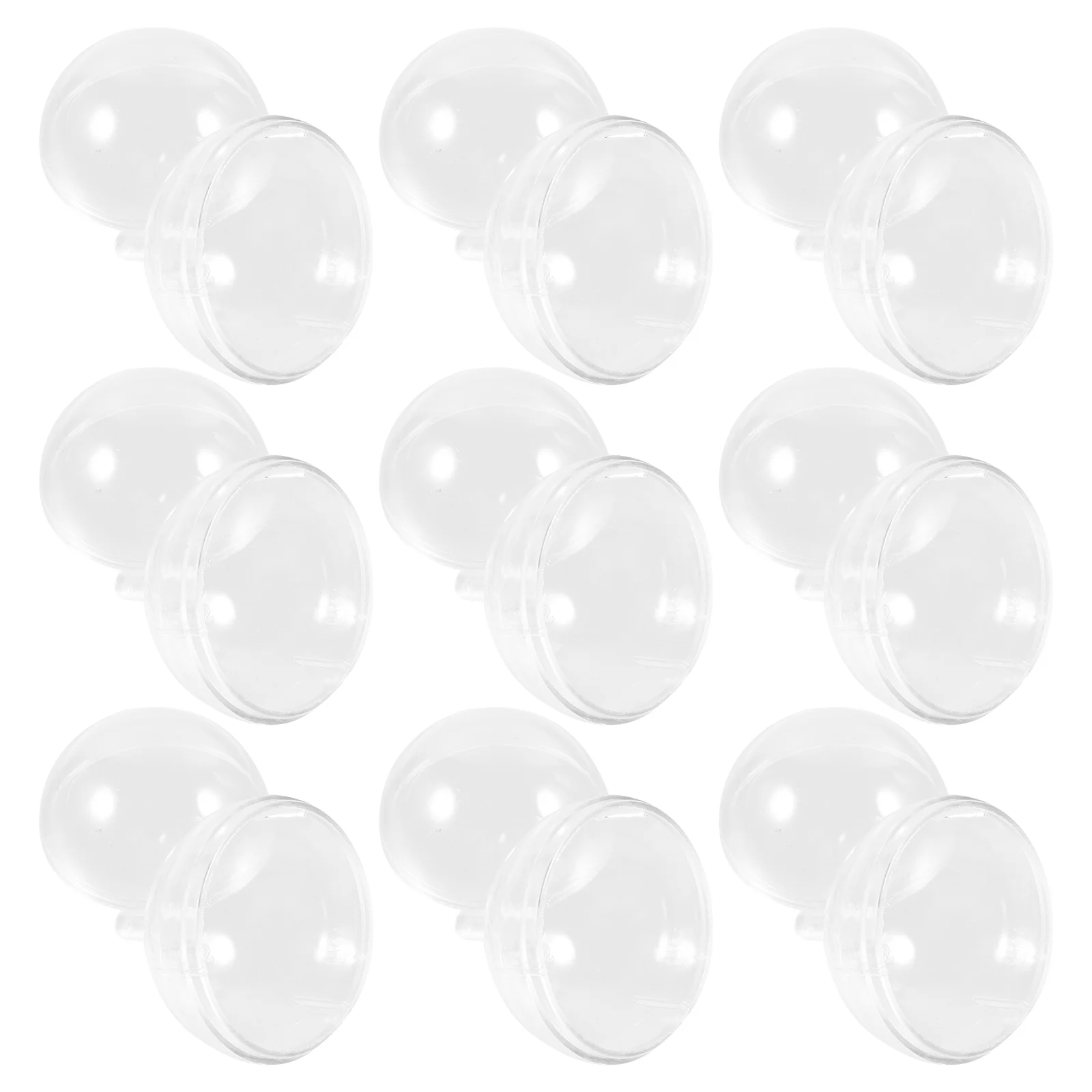 

Healifty White Chocolate Melts Clear Chocolate Box Holder Plastic Round Chocolate Candy Wrappers Holders Candy Packaging Case