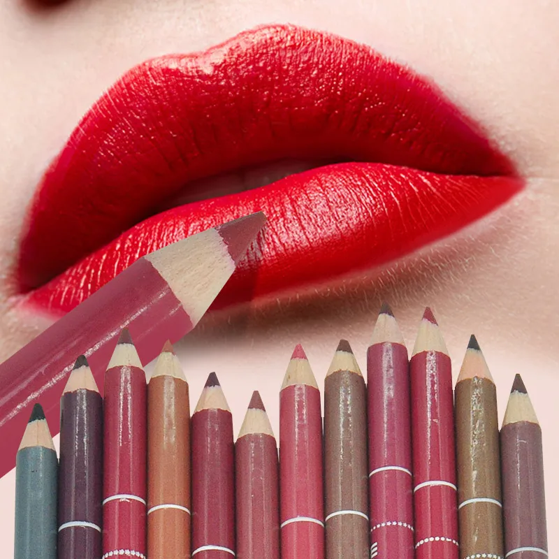 Профессиональная деревянная подводка для губ 1 шт. водостойкая помада карандаш
