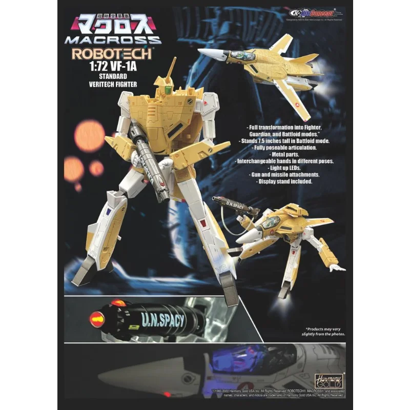 

Macross Super Time Fortress 1/72 VF-1A KC918 Action Figure Model Hobbies Collection