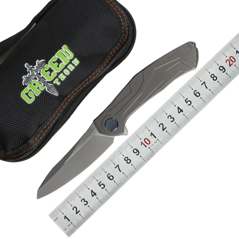 Складной нож Green Thorn KAMI M390 лезвие титановая ручка для кухни кемпинга охоты рыбалки