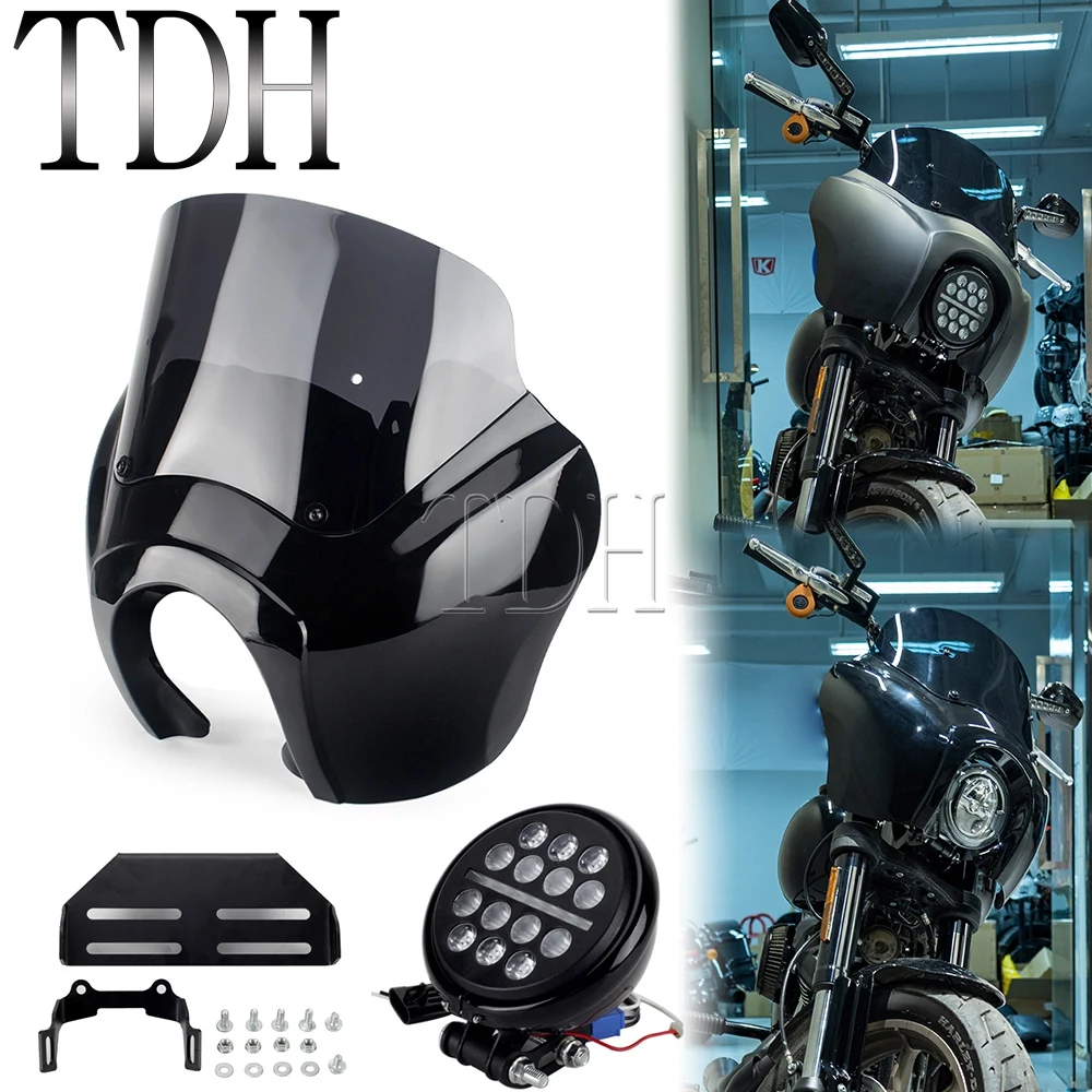 

Фара светодиодная для Harley Softail Low Rider S 114 117 FXLRS 5-3/4 светодиодный, 9 дюймов