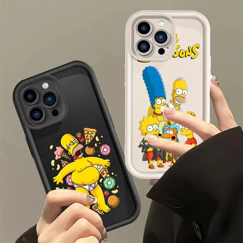Чехол Simpsons для iPhone 11 14 12 13 15 Pro Max 13Mini