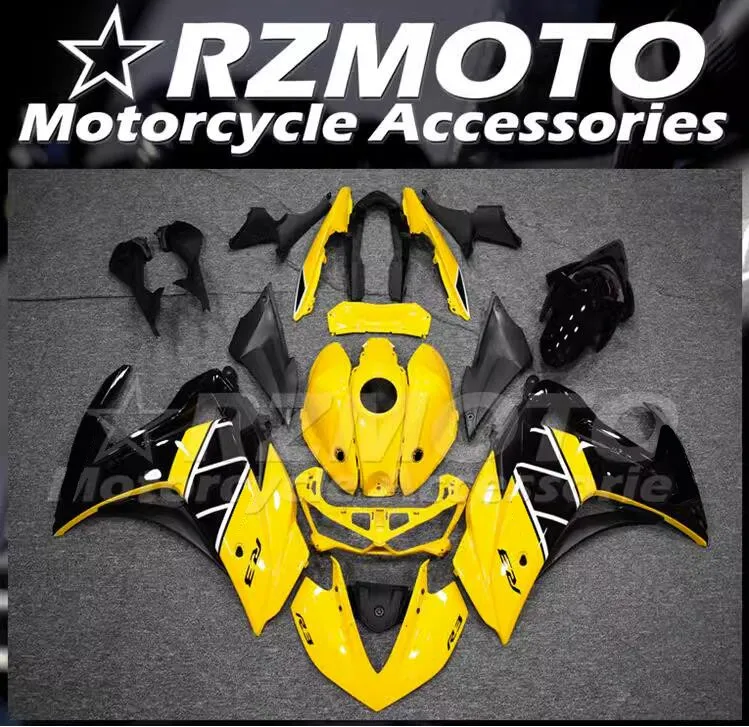 

4Gifts New ABS Fairings Kit Fit For YAMAHA YZF- R3 R25 15 16 17 18 2015 2016 2017 2018 Bodywork Set Custom Yellow