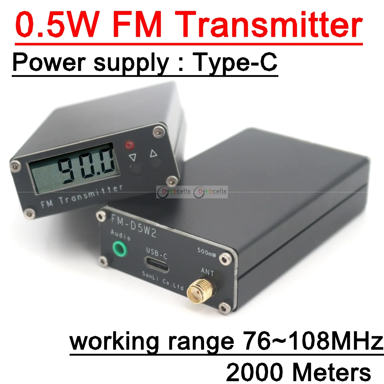

FM-передатчик 2000M 0,5W USB TYPE-C