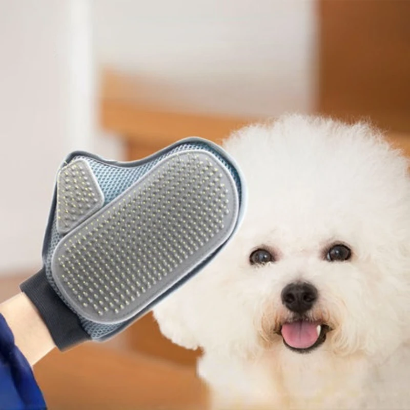 

Pet Grooming Glove Hair Removal Brush Dog Comb for Cats Bath Hair Remover Clean Massage Brush For Animal Pet bathing Products