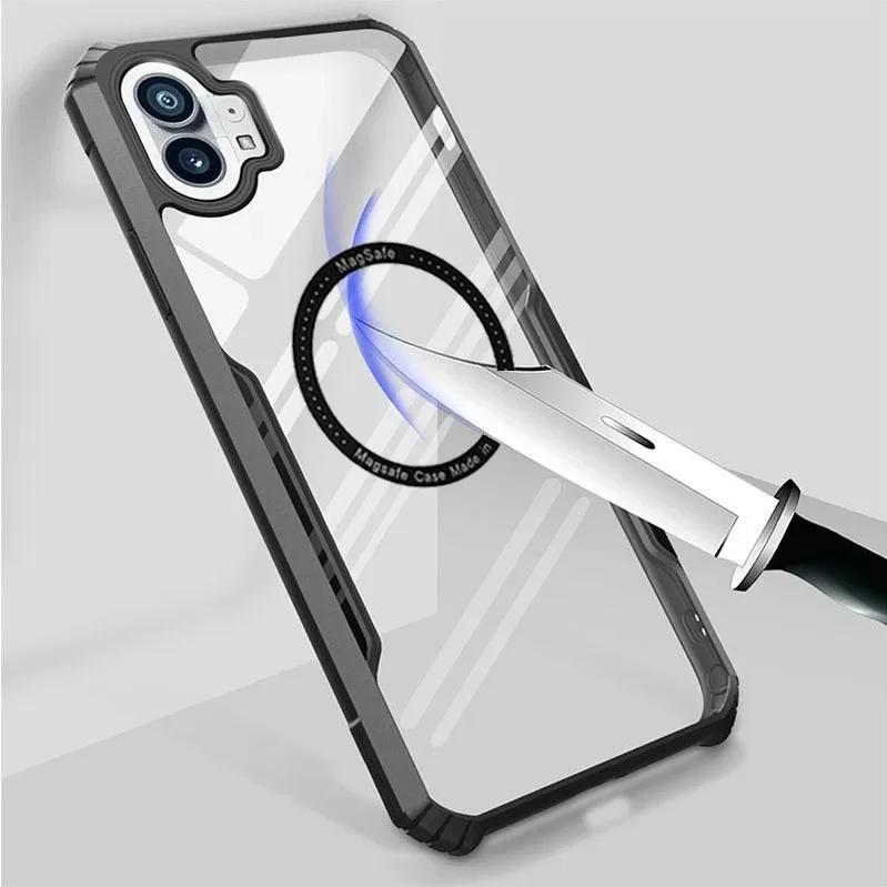 Чехол для телефона Nothing CMF 1 2 2a магнитный противоударный силиконовый прозрачный