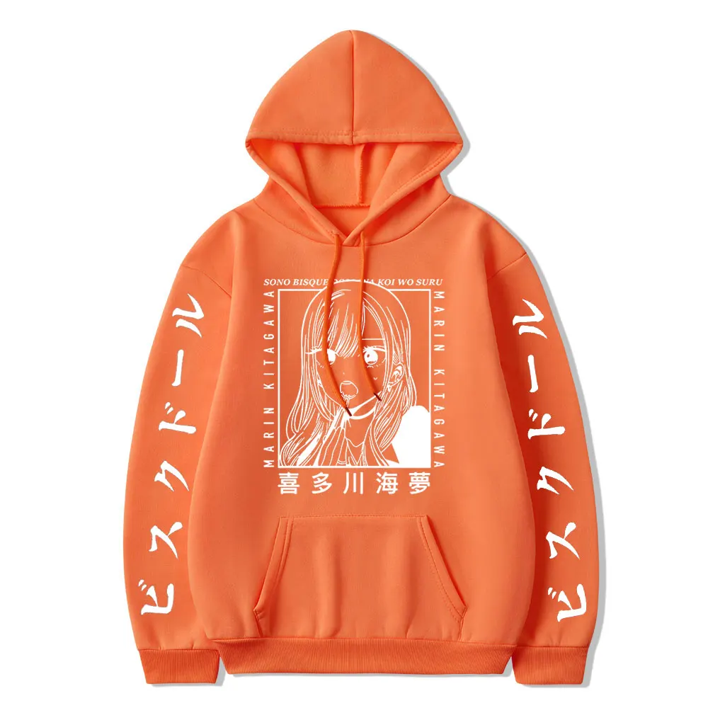 My Dress-Up Darling Hoodie Marin Kitagawa Anime Unisex Hooded Sweatshirt Aesthetic Clothes Harajuku Hoodies Oversized Pullover