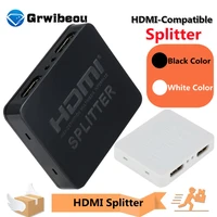 hdmi compatible splitter full hd 1080p video hd switcher 1x2 split 1 in 2 out amplifier dual display for hdtv dvd ps3 xbox