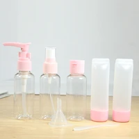 travel cosmetics cream bottle plastic transparent empty makeup container bottle travel accessories