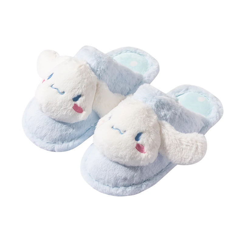 Miniso зимние хлопковые тапочки Sanrio Cinnamoroll My Melody Kuromi милые женские домашние туфли