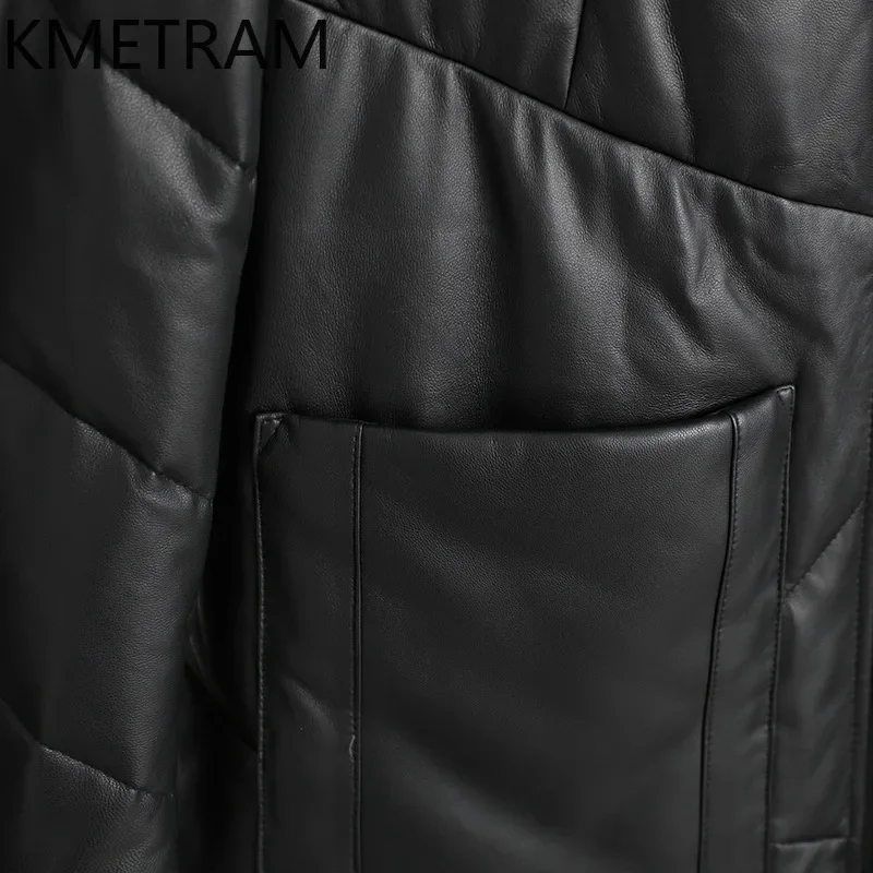 Пуховики из 100% овчины женская одежда новая верхняя куртка-пуховик с воротником