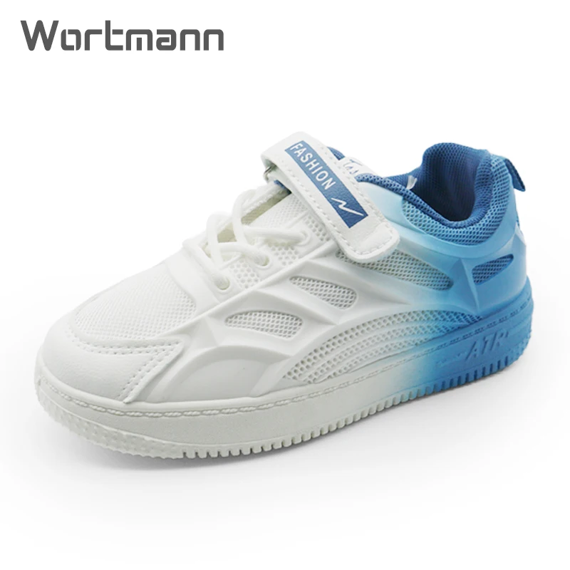 2023 wortmann Board Shoes Boys Breathable Mesh Shoes In Large Girls Soft Vottom Small White shoes non-slip sports shoes