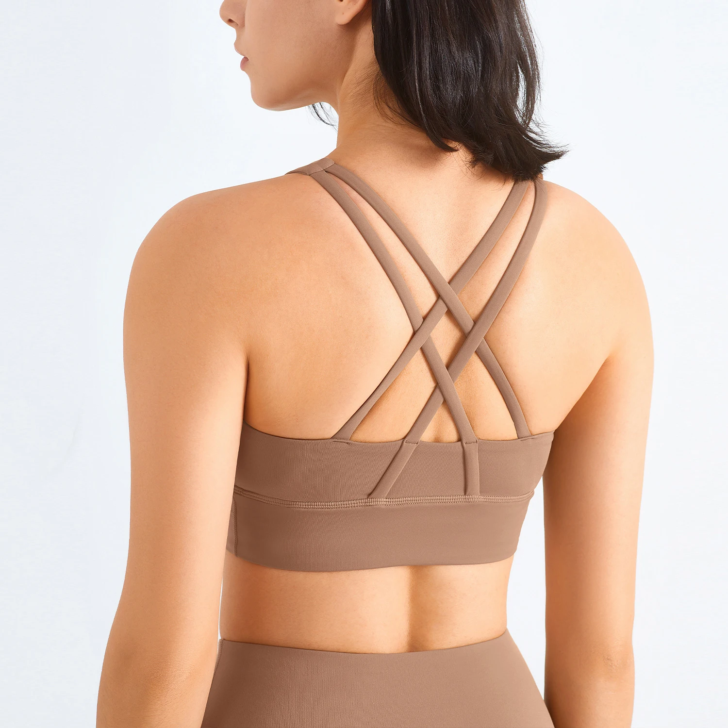 Lulu Yoga Fitness Sports Bra Cropped Woman Naked Video Backless Underwear Gym Top Tank Top Female Clothing Breathable Sexy Vests