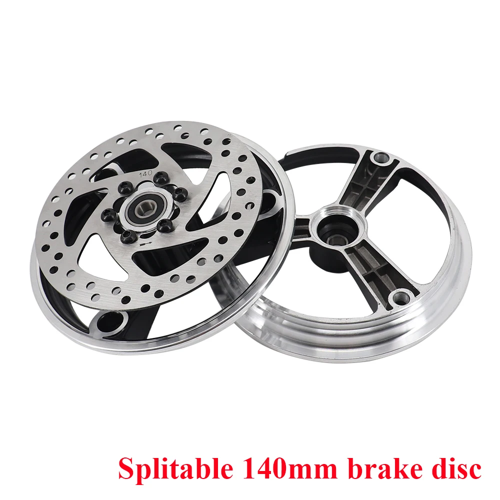 

Ступица дисков из алюминиевого сплава 10x2,5 10x2,125 с тормозным диском 120 мм/140 мм для 10-дюймовых колес электрического скутера, шины, детали шин